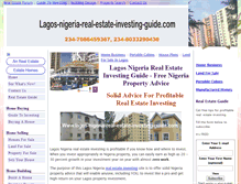 Tablet Screenshot of lagos-nigeria-real-estate-investing-guide.com